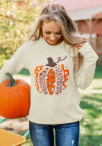 Halloween Women pumpkin print long sleeve Top Halloween Women pumpkin print long sleeve Top