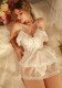 Women White Dress Sexy Lingerie