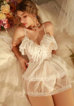 Women White Dress Sexy Lingerie Women White Dress Sexy Lingerie