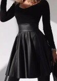 Women Pu Leather Skirt