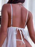 Women White Dress Sexy Lingerie