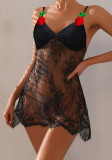Women Black Lace Dress Sexy Lingerie
