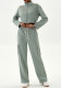 Autumn Winter Women's Casual Sports Loose Zipper Two Piece Pants Set Jogging Yoga Clothes
