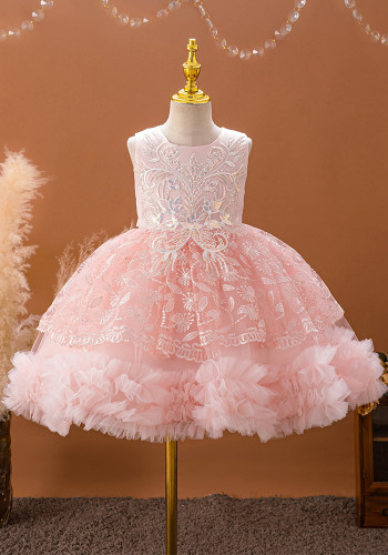 Girls' Tutu Sequin Princess Dress 1-3 Years Old Children's Party Dress