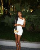 Fashionable Women's Solid Color Sexy Bodycon Dress