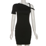 Fashionable Women's Solid Color Sexy Bodycon Dress