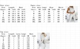 Women's Sports Casual Hooded Hoodies Ribbed Slim Vest Pants Three-Piece Set