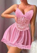Women Pink Dress Sexy Lingerie Women Pink Dress Sexy Lingerie