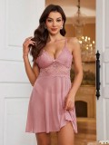 Women Pink Dress Sexy Lingerie