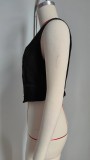 Women Summer Washed Denim Vest