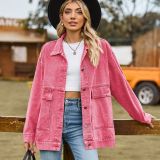 Women Retro Classic Loose Denim Casual Jacket