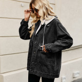 Women Retro Classic Loose Denim Casual Jacket