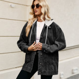 Women Retro Classic Loose Denim Casual Jacket
