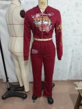 Women's Casual Street Print 2-Piece Tracksuits