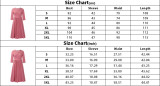 Plus Size African Women Autumn Elegant Solid Pleated Dress