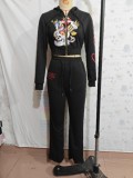 Women's Casual Street Print 2-Piece Tracksuits