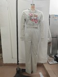 Women's Casual Street Print 2-Piece Tracksuits