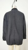 Women Retro Classic Loose Denim Casual Jacket
