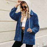 Women Retro Classic Loose Denim Casual Jacket