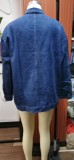 Women Retro Classic Loose Denim Casual Jacket