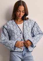 Women Casual Printed Jacket Women Casual Printed Jacket