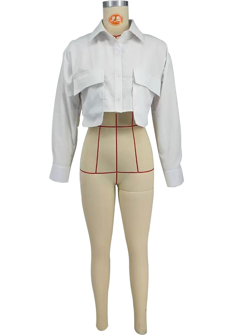 Solid Button Long-Sleeve Shirt for Casual Wear