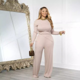 Women Solid irregular strapless Off Shoulder Top and Pant Set