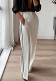Women Striped Foot Pant