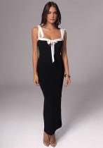 Women Fall sexy suspender sleeveless lace-up Bodycon dress Women Fall sexy suspender sleeveless lace-up Bodycon dress