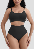 Sexy Solid Color Tank Bra High Waist Underwear Two Piece Set Sexy Solid Color Tank Bra High Waist Underwear Two Piece Set