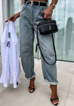 Autumn Street Fashion Loose Casual Women's Denim Pants