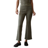 Women Casual Ribbed Bell Bottom Pant