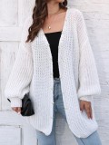 Ladies Autumn Winter Knitted Sweater Loose Casual Cardigan