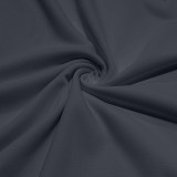 Men's American Solid long-sleeved Casual Basic Button v-neck top