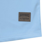 Men's American Solid long-sleeved Casual Basic Button v-neck top