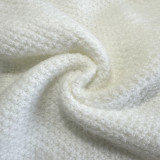 Autumn Winter Striped Knitting Casual Three-Piece Pants Set