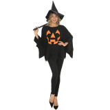Halloween Costume Cosplay Cloak Pumpkin Witch Costume Magic Girl Costume
