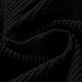 Men's corduroy Casual Stand Collar long-sleeved pocket Hoodies