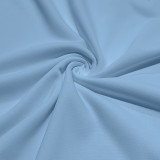 Men's American Solid long-sleeved Casual Basic Button v-neck top