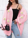 Women's Autumn Winter Knitted Sweater Cardigan Loose Casual Coat