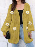 Women's Autumn Winter Knitted Sweater Cardigan Loose Casual Coat