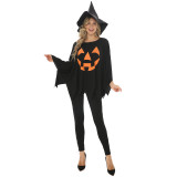 Halloween Costume Cosplay Cloak Pumpkin Witch Costume Magic Girl Costume