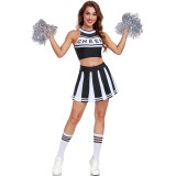 Sexy Football Baby Girl Cheerleader Costume Female Uniform