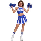 Sexy Football Baby Girl Cheerleader Costume Female Uniform