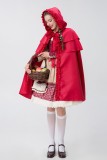 Halloween Pastoral Little Red Riding Hood Stage Play Costume Manor Farm Maid Costume