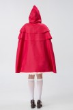 Halloween Pastoral Little Red Riding Hood Stage Play Costume Manor Farm Maid Costume