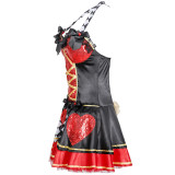 Halloween Women Medieval Cos Queen of Hearts Cosplay Costume Party Costume Little Red Riding Hood Greek Princess Queen Costume