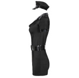 Halloween Plus Size Female Police Uniform Role Play Performance Cos Costume
