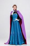 Halloween Snow Queen Anna Princess Dress Performance Costume