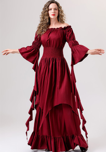 Women Dress Medieval Costume Party Ball Stage Performance Costume